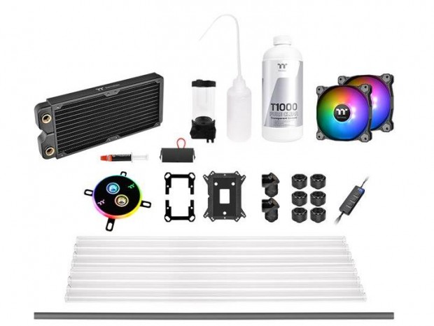 アドレサブルRGB対応オールインワンDIY水冷キット、Thermaltake「Pacific C DDC」シリーズ