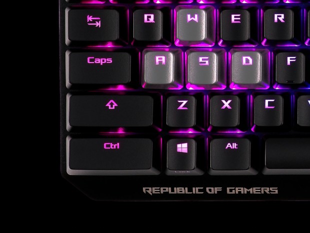 ASUS、ビッグサイズのCtrlキーを搭載したCherry MX RGBキーボード「ROG Strix CTRL」