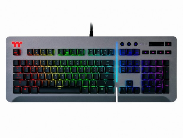 Thermaltake、全身がダイナミックに発光する「Level 20 RGB Gaming Keyboard」
