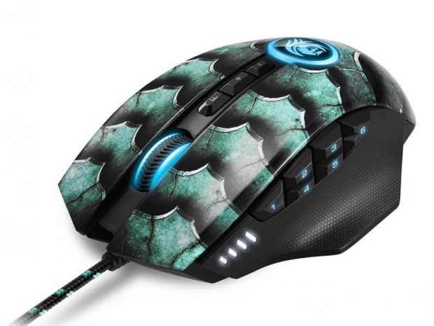 ドラゴンデザイン採用の15,000dpiゲーミングマウス、SHARKOON「Drakonia II」