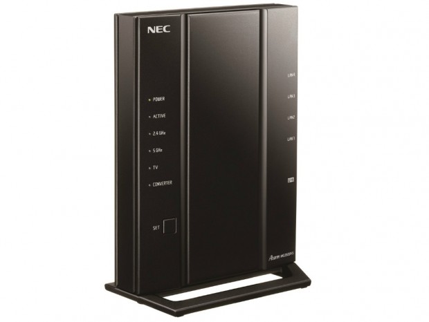 IPv6 High Speed対応の802.11ac無線LANルーター、NEC「Aterm WG2600HS」