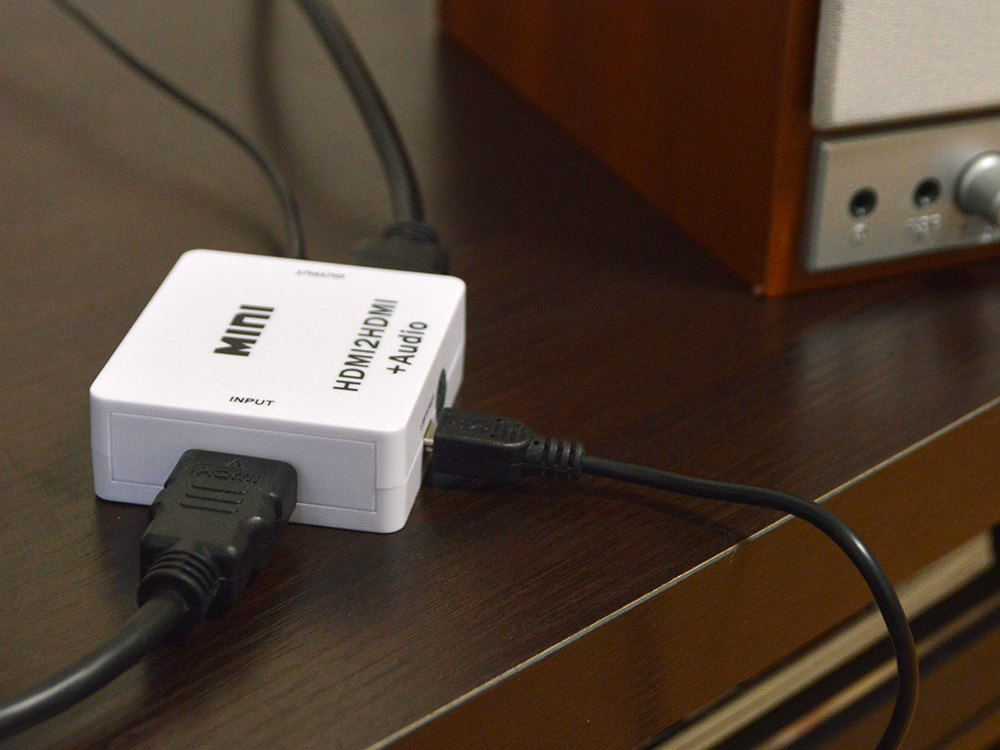 HDMI信号から音声を抽出する、サンコー「HDMI音声分離アナログ出力アダプター」 エルミタージュ秋葉原