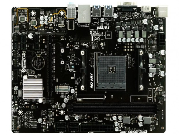 AMD B350チップ採用のRyzen対応エントリーMicroATXマザー、BIOSTAR「B45M2」