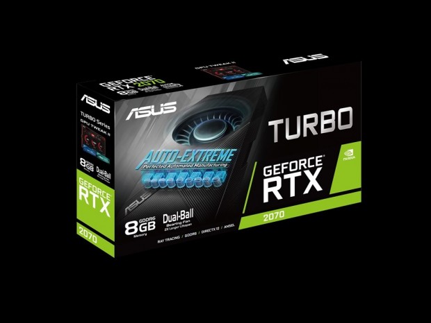 ASUS、防塵外排気クーラーを搭載したGeForce RTX 2070「TURBO-RTX2070-8G-EVO」