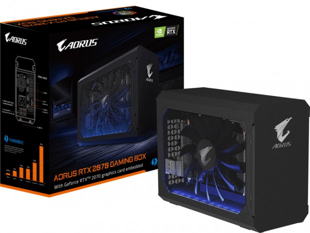 GIGABYTE、GeForce RTX 2070搭載の外付けVGA BOX「AORUS RTX 2070 GAMING BOX」