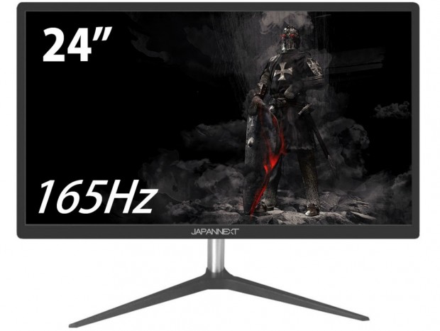 JAPANNEXT、165Hz/1ms駆動の24型ゲーミング液晶「JN-T24165FHD」