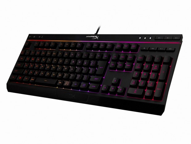 HyperX、RGBライトバーが美しい静音メンブレンキーボード「Alloy Core RGB」