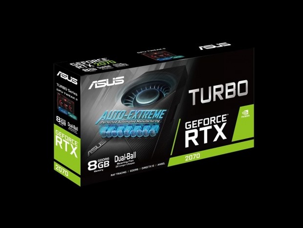 IP5X防塵ファン搭載の外排気クーラーモデル、ASUS「TURBO-RTX2070-8G-EVO」