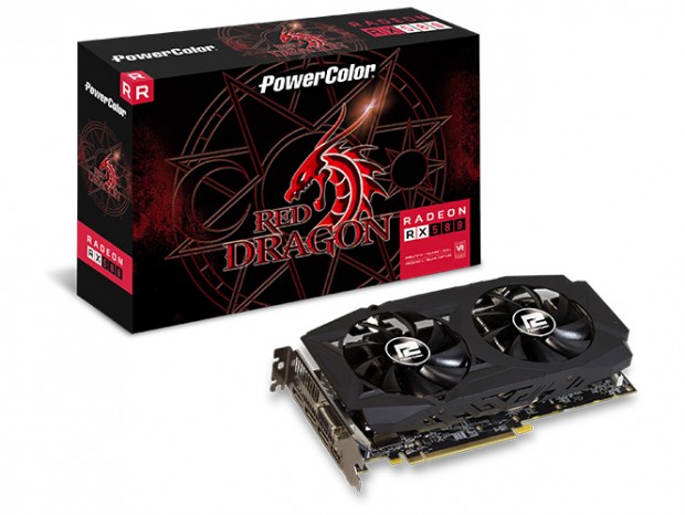 デュアルファンクーラー搭載OCモデル、PowerColor「Red Dragon RX 580 8GB GDDR5」