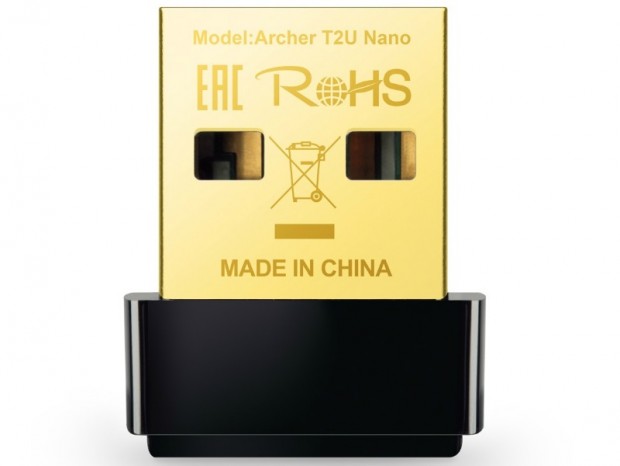ティーピーリンク、256QAM対応の超小型デュアルバンド無線LAN子機「Archer T2U Nano」