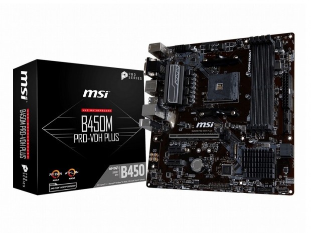 MSI、B450チップ搭載のRyzen対応MicroATXマザーボード「B450M PRO-VDH PLUS」