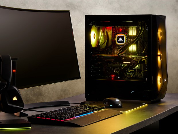 フロントパネルデザインを見て欲しいCORSAIR「Carbide SPEC-DELTA RGB Tempered Glass」
