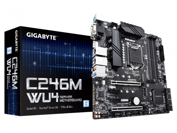 Xeon E/第9世代Core対応のMicroATXマザーボード、GIGABYTE「C246M-WU4」