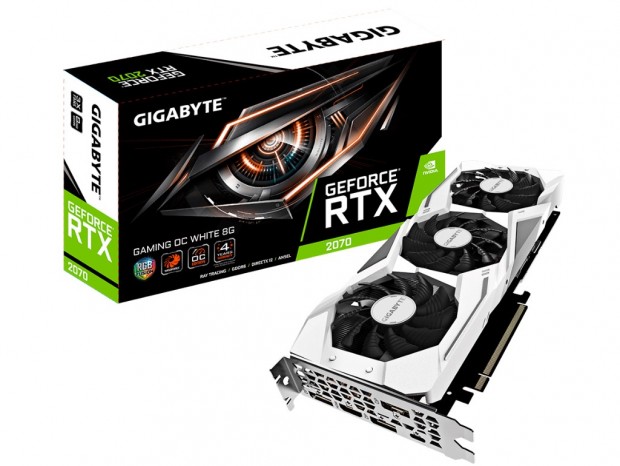 GIGABYTE、「WINDFORCE 3X」搭載のRTX 2070にホワイトモデル追加