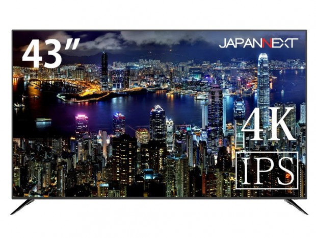 JAPANNEXT、広視野角IPSパネルを採用する43型4K液晶ディスプレイ「JN-IPS4300TUHD」