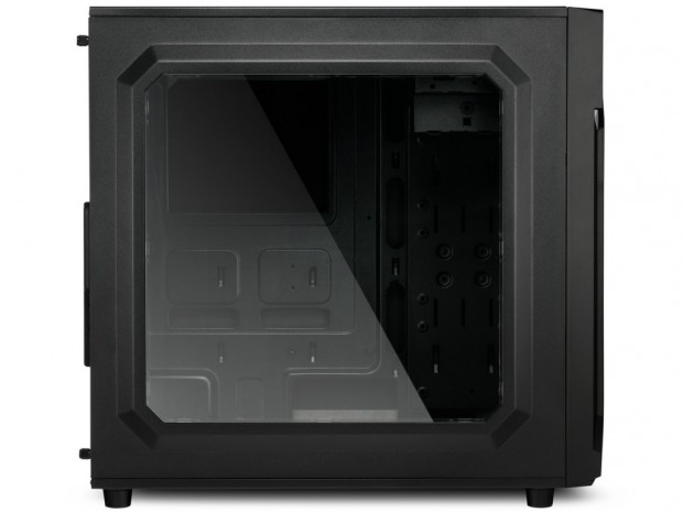 LEDファンを3基搭載するエントリーミドルタワー、SHARKOON「VG6-W」シリーズ