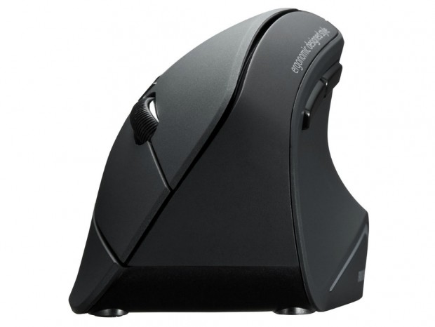 手首の疲労を軽減する縦型エルゴデザインのワイヤレスマウスがサンワダイレクトから エルミタージュ秋葉原