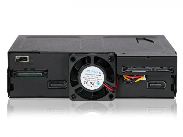 5インチベイに2.5インチ×2とスリム光学ドライブを搭載できる、ICYDOCK「MB602SPO-B」