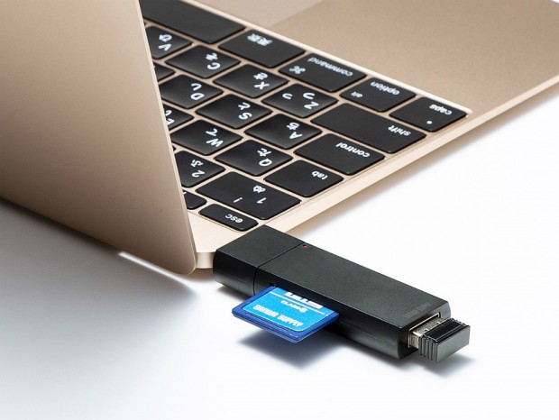 USB Type-Aポートを搭載するType-C接続カードリーダーがサンワサプライから