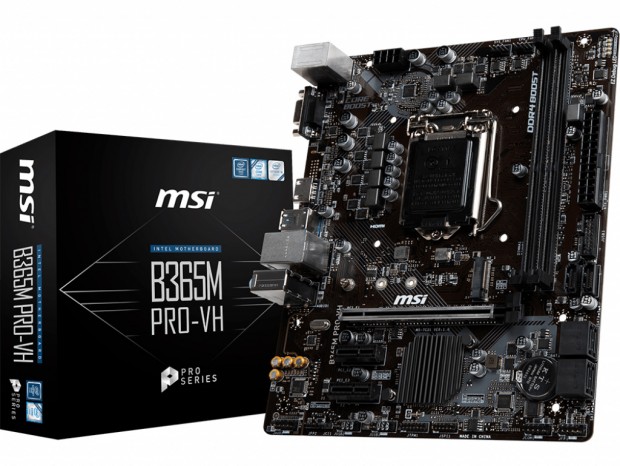 Intel B365チップ採用のエントリーMicroATX、MSI「B365M PRO」シリーズ