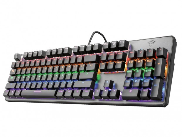 耐久性5,000万回のリニア赤軸ゲーミングキーボード、TRUST GAMING「GXT 865 Asta」