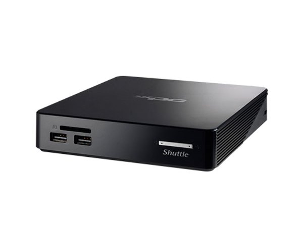 Shuttle、0.57リットルの超小型サイネージ向けファンレスシステム「NS02」