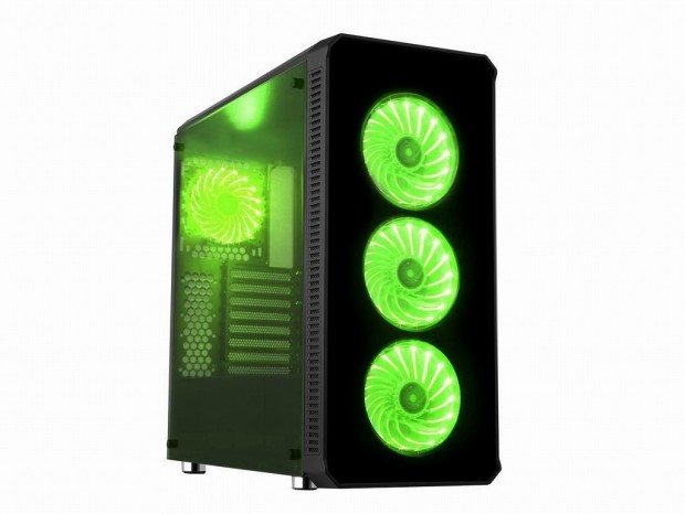 DIYPC、3面強化ガラス＆RGBファン4基搭載のミドルタワー「Vanguard-RGB」