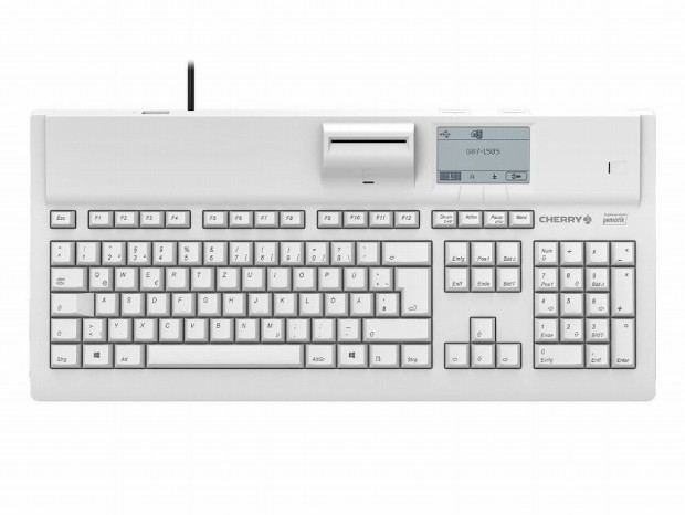 Cherry、スマートカードリーダーデュアル搭載の大型メカニカルキーボード「G87-1505」