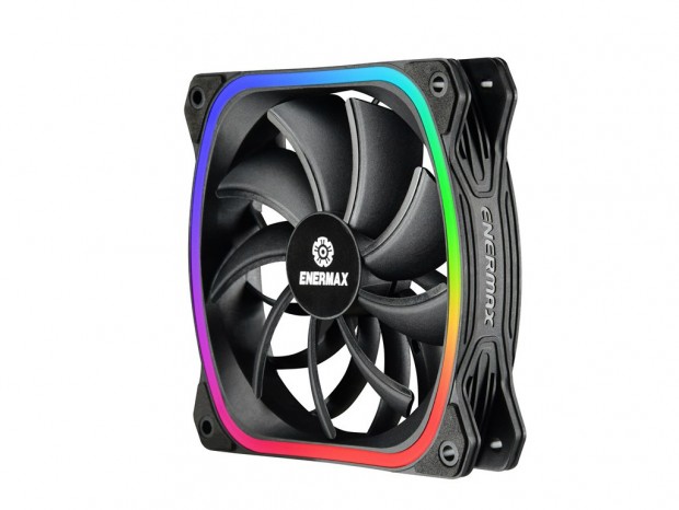 スクエアラインLED対応の120mm口径ファン、ENERMAX「SquA RGB」国内発売決定