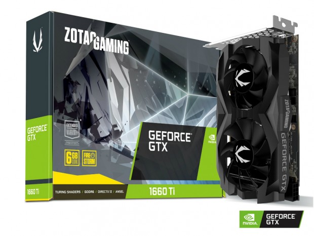 ZOTAC、デュアルファンクーラー搭載のショートサイズGeForce GTX 1660 Ti発売開始