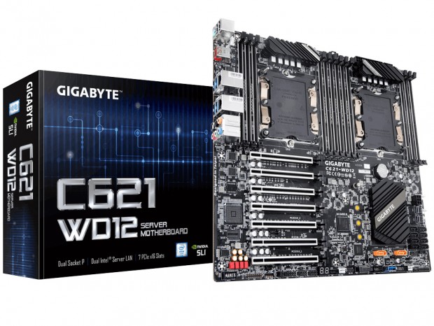 最大メモリ1.5TBのWS向けデュアルCPUマザー、GIGABYTE「C621-WD12」