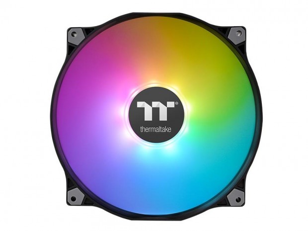 Thermaltake、9灯のアドレサブルRGB LEDを搭載する200mmファン「Pure 20 ARGB」