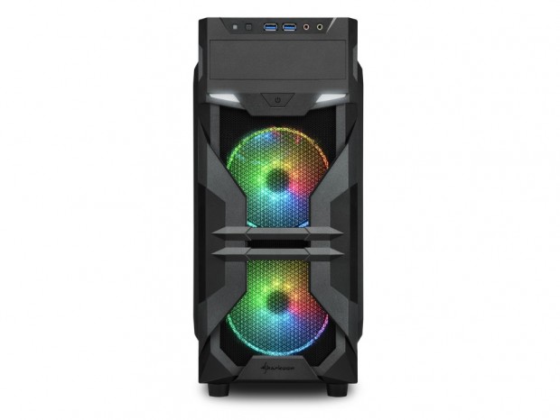 3基のLEDファンを搭載する低価格ミドルタワーPCケース、Sharkoon「VG7-W」シリーズ