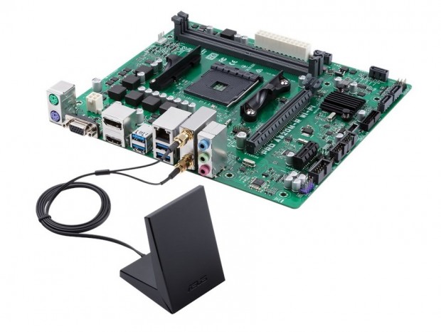 無線LAN機能を搭載したRyzen対応エントリーMicroATX、ASUS「Pro A320M-R WI-FI」