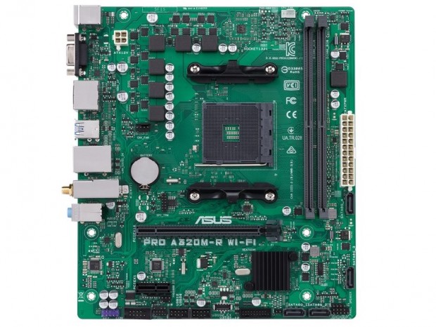 無線LAN機能を搭載したRyzen対応エントリーMicroATX、ASUS「Pro A320M-R WI-FI」