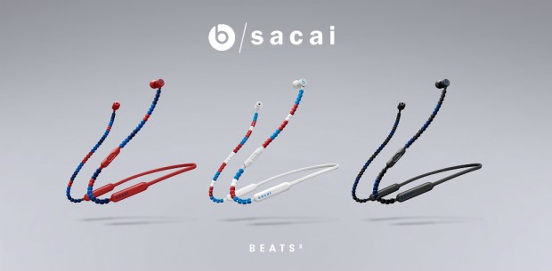 2019年3月発売【新品未開封】BeatsX × sacai  イヤホン　バーンレッド コラボ