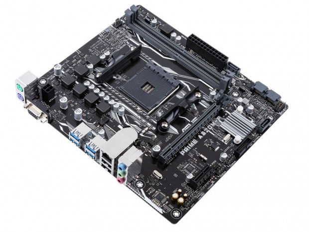 5X Protection III対応の高耐久Ryzen向けMicroATX、ASUS「PRIME A320M-F」