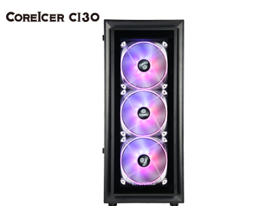ENERMAX、2面ガラスパネルとARGBファン標準装備のミドルタワー「CoreIcer CI30」