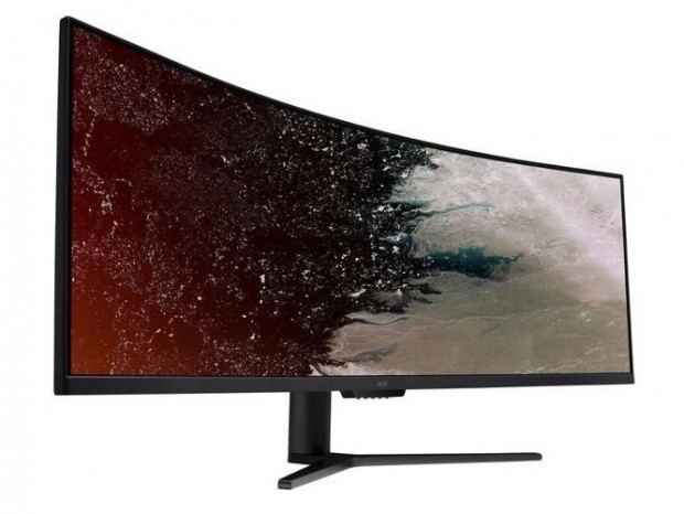 FreeSync 2対応の49型デュアルフルHD曲面液晶ディスプレイ、Acer「EI491CR」