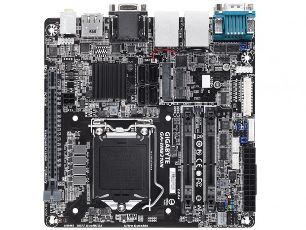 デュアルIntel LAN搭載のMini-ITXマザーボード、GIGABYTE「GA-IMB310N」