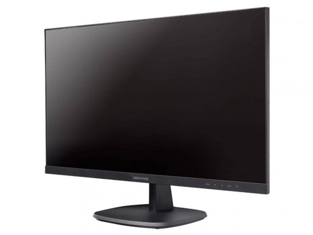 広視野角PLSパネル採用の27型フルHD液晶、グリーンハウス「GH-LCW27A-BK」