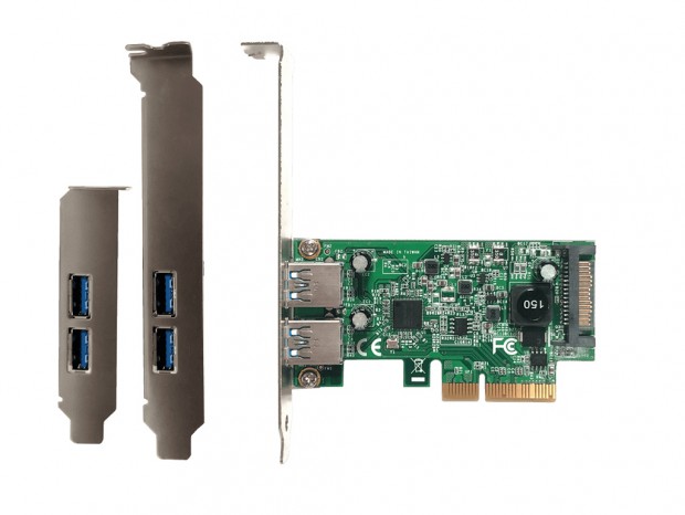 2ポート同時使用でも高速なUSB3.1 Gen.2拡張カードが玄人志向から