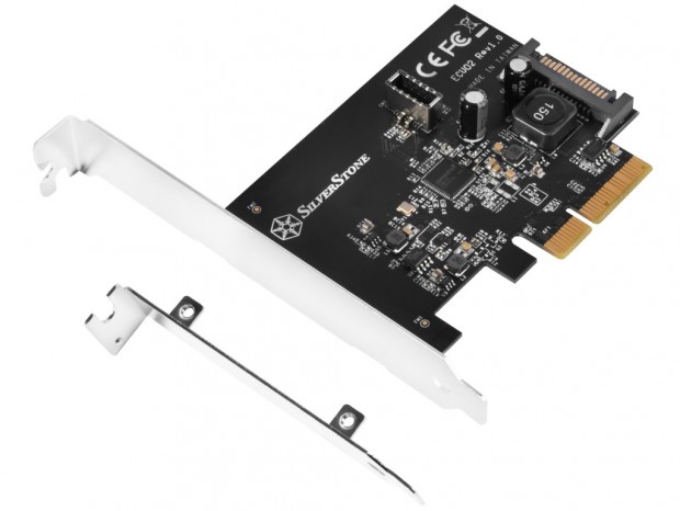フロントパネル用USB3.1 Gen.2コネクタを増設できる拡張カード、SilverStone「ECU02」