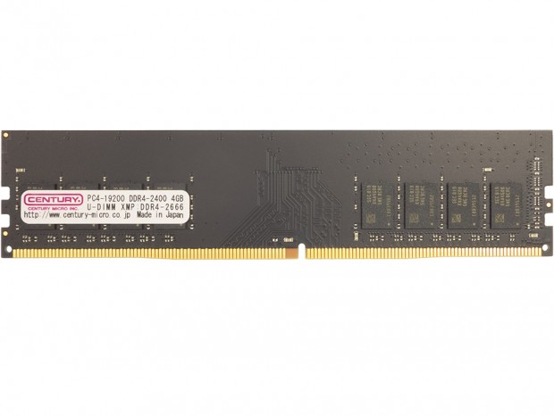 Samsungチップ採用のDDR4-2666メモリ、センチュリーマイクロ「D4U2400H/X26」シリーズ