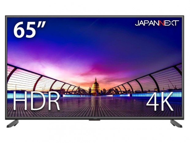 HDR対応の65型4K液晶ディスプレイ、JAPANNEXT「JN-V6500UHDR」