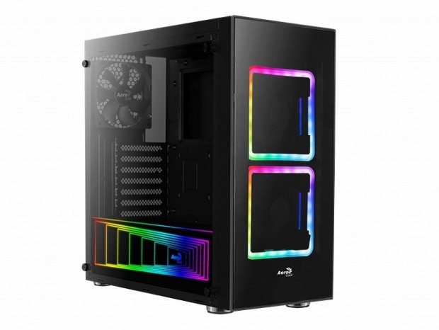 Aerocool、RGB LED＆ガラスパネル搭載の「Playa」など低コストなRGBケース4モデル