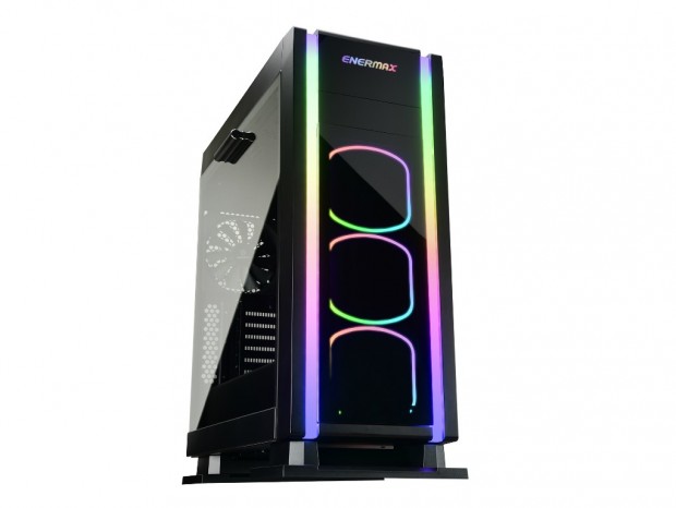 アドレサブルRGB対応のハイエンドミドルタワー、ENERMAX「SABERAY ADV」