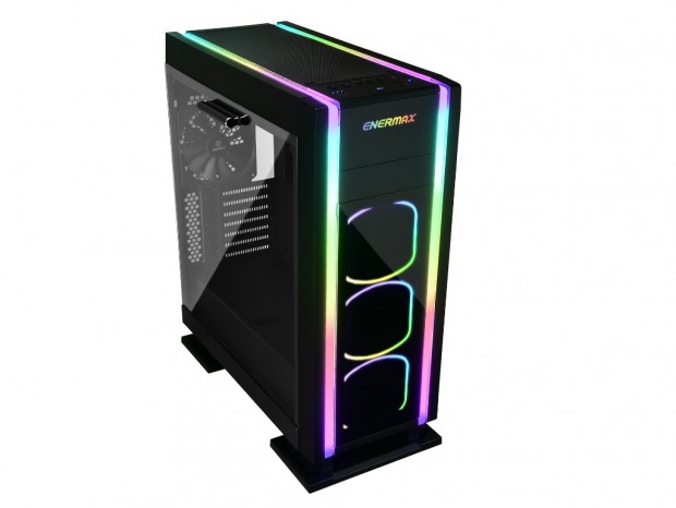 アドレサブルRGB対応のハイエンドミドルタワー、ENERMAX「SABERAY ADV」
