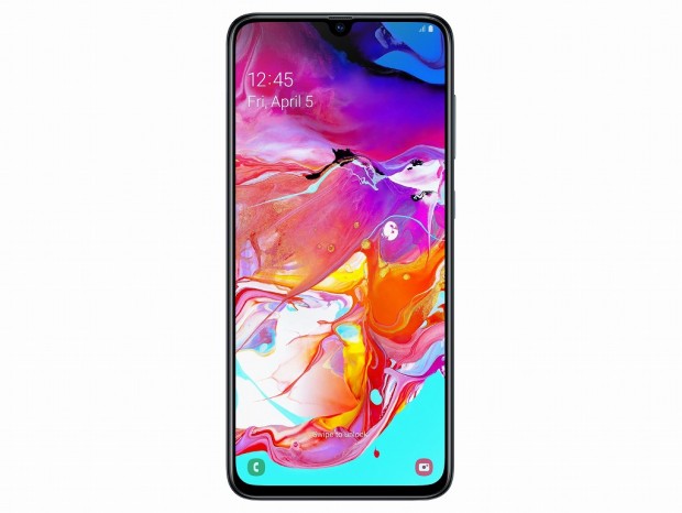 トリプルカメラを備えた6.7インチベゼルレススマホ、Samsung「Galaxy A70」