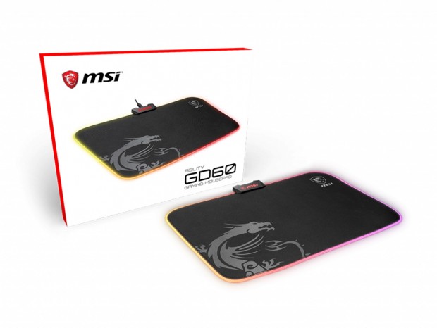 MSI初のRGB LEDイルミネーション対応マウスパッド「Agility GD60」